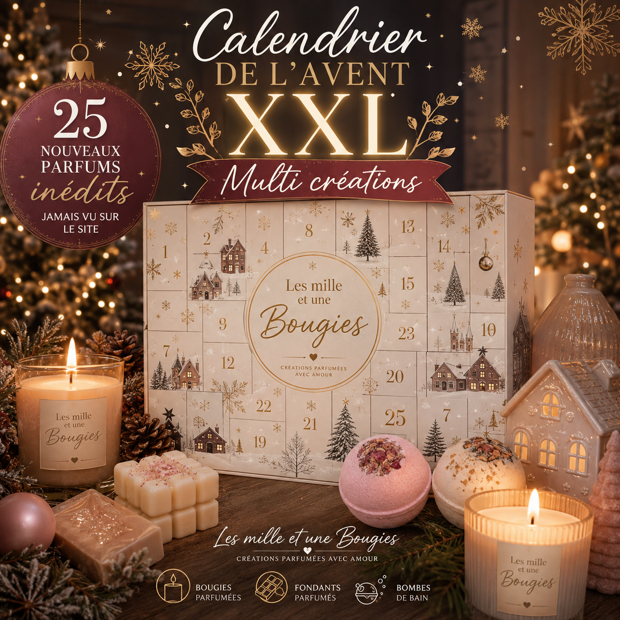 Calendriers de l'avent XXL - MULTI-CRÉATIONS - Pochettes surprises de Noël