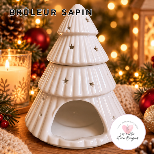 BRÛLEUR SAPIN BLANC POUR FONDANTS PARFUMÉS 🎄