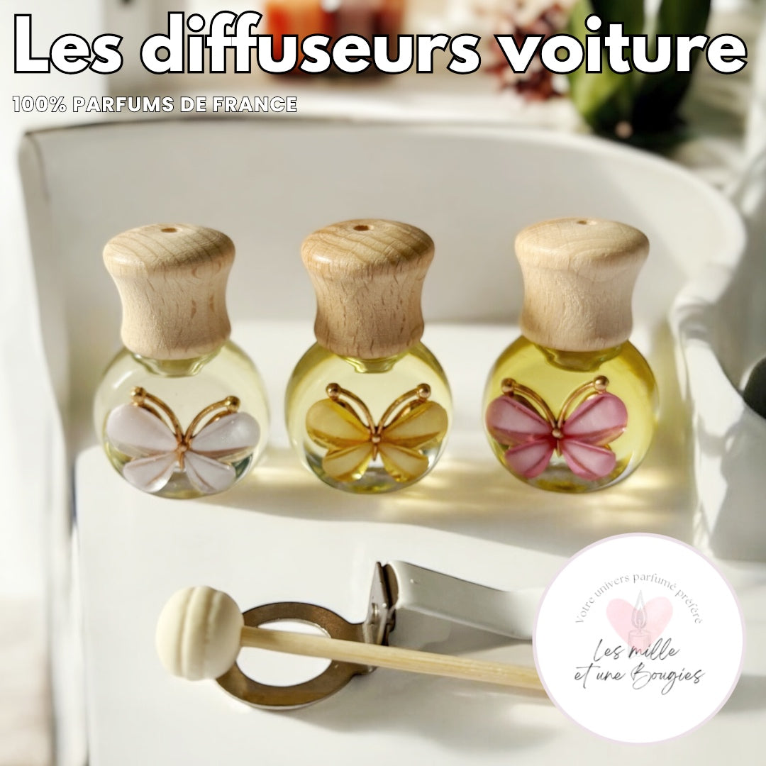 DIFFUSEURS DE PARFUM POUR VOITURE À CLIP - Les mille et une Bougies