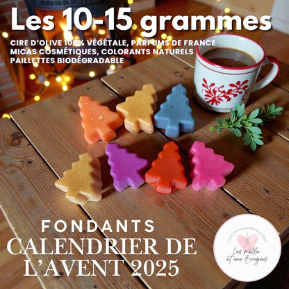 Fondants parfumés 🎄 CALENDRIER DE L'AVENT 2025  + CALENDRIER DE L'APRÈS 🎄 10/15GR