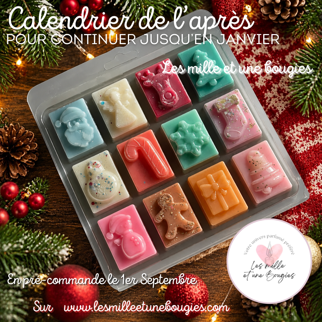 CALENDRIER DE L'APRES 12 NOUVEAUX fondants parfumés