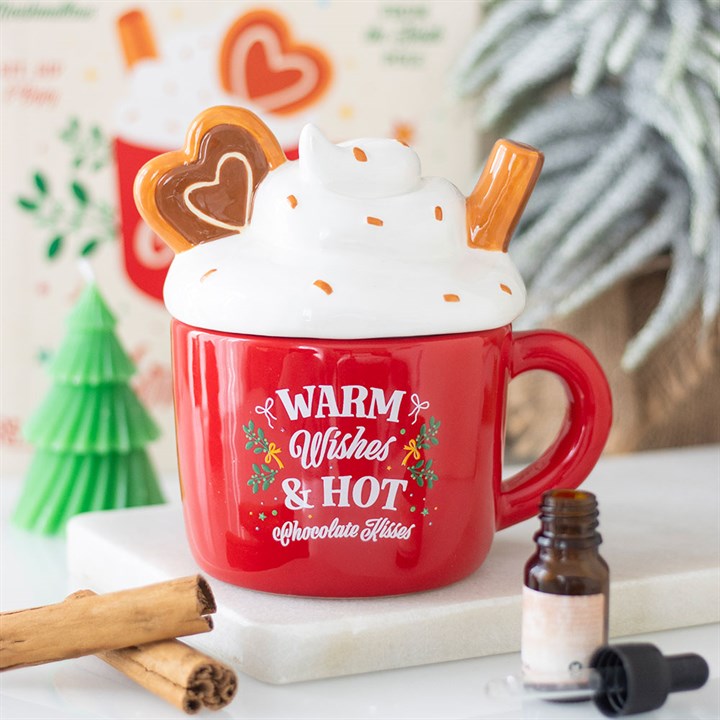 BRÛLEUR "Tasse chocolat" POUR FONDANTS PARFUMÉS 🍫
